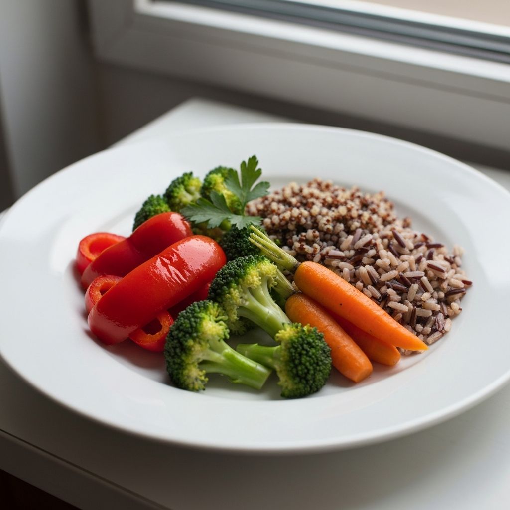 Simple plant-based plate
